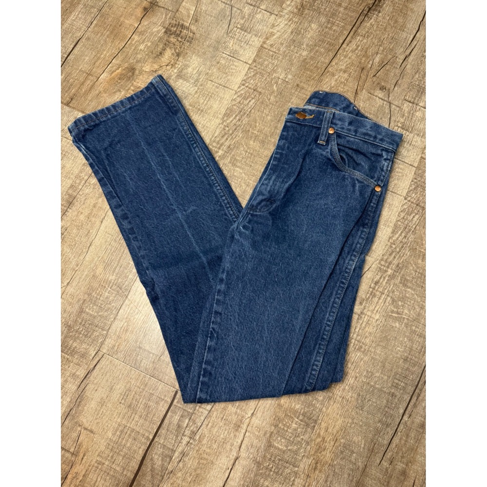 Wrangler 13MWZ Cowboy Cut Jeans Mens 29x32 Indigo Blue Straight Leg Denim